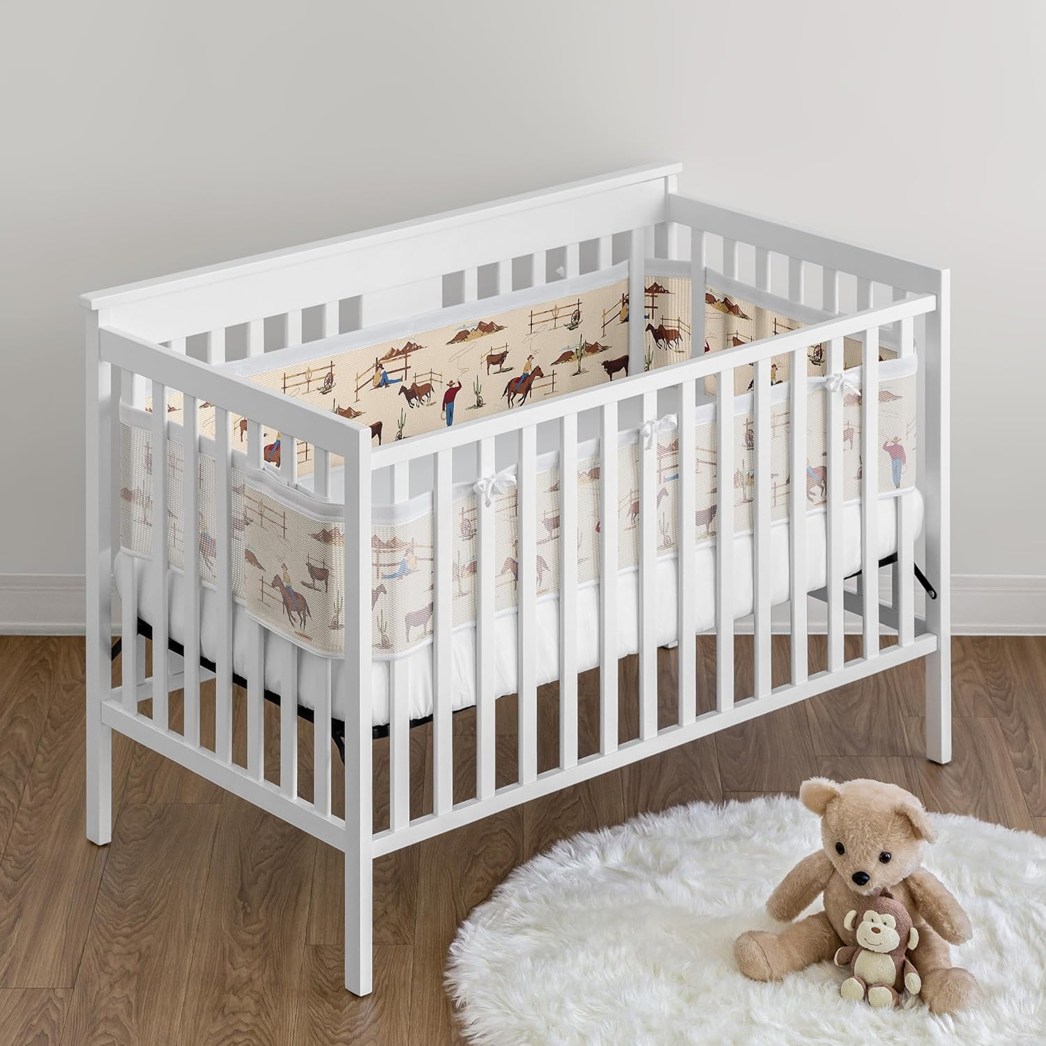 Patterned Mesh Crib Liners That Actually Match Your Nursery Theme